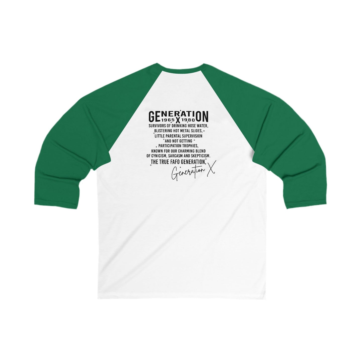 Gen - X Unisex Baseball Tee, Retro Style Shirt, Vintage-Inspired Apparel, Unique Graphic Tee, Nostalgic Fashion