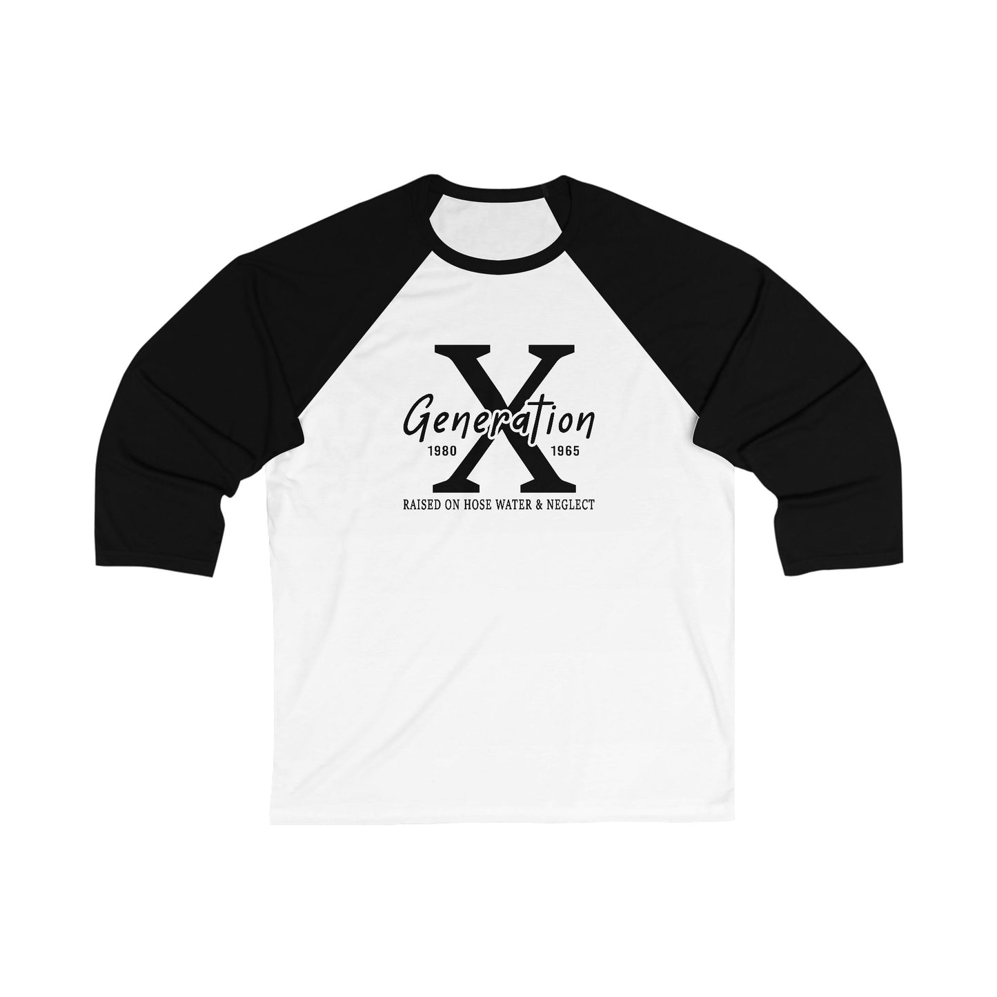Gen - X Unisex Baseball Tee, Retro Style Shirt, Vintage-Inspired Apparel, Unique Graphic Tee, Nostalgic Fashion