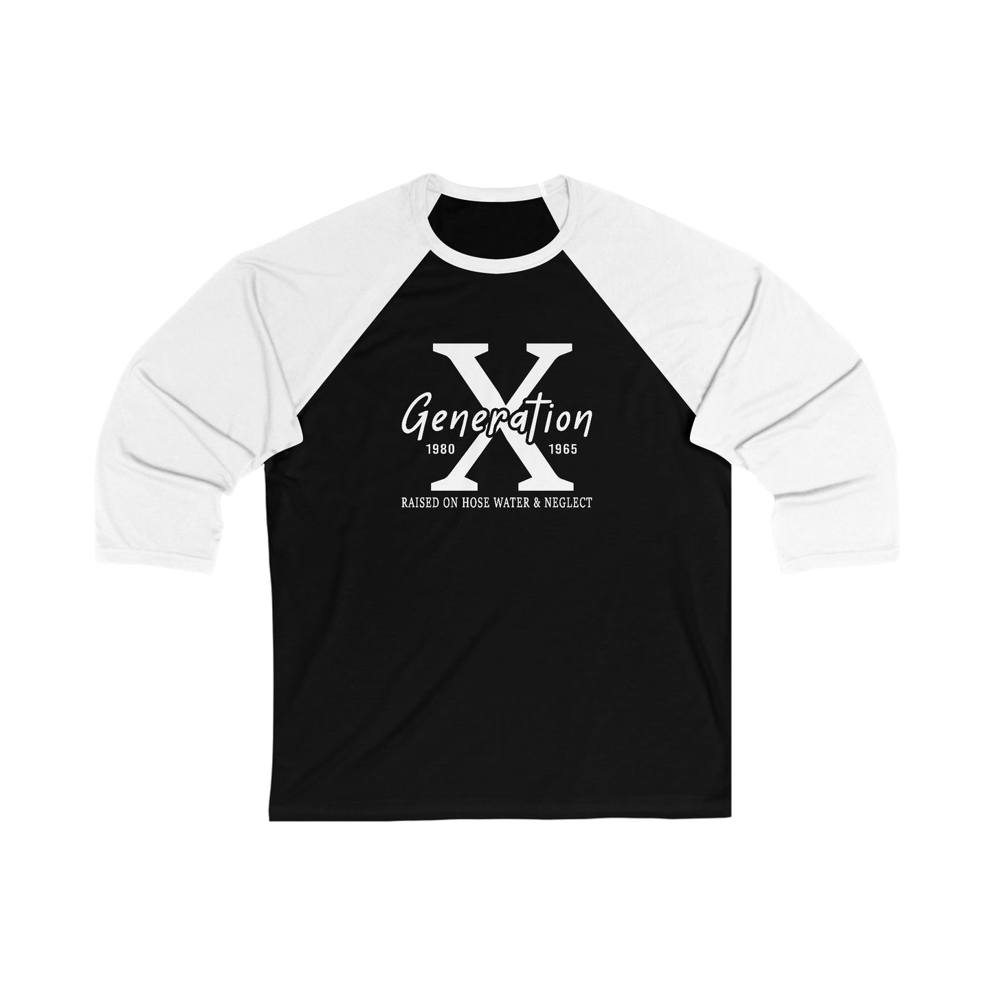 Gen - X Unisex Baseball Tee, Retro Style Shirt, Vintage-Inspired Apparel, Unique Graphic Tee, Nostalgic Fashion