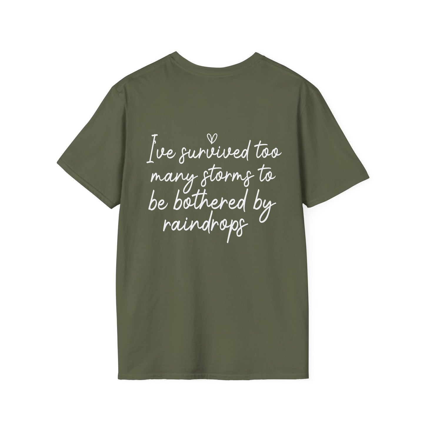Stronger Than The Storm Tee — Inspirational Faith Graphic T-Shirt