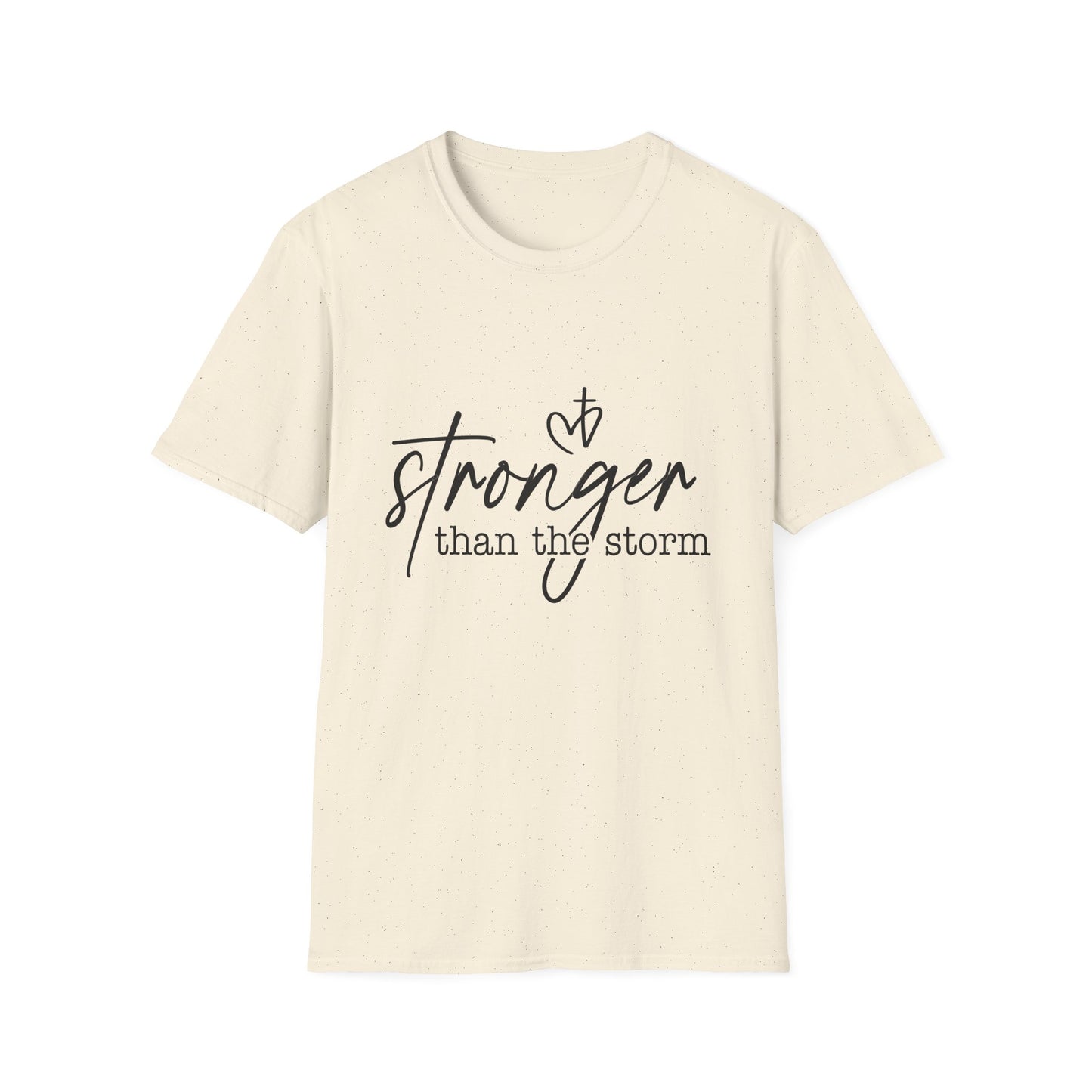 Stronger Than The Storm Tee — Inspirational Faith Graphic T-Shirt