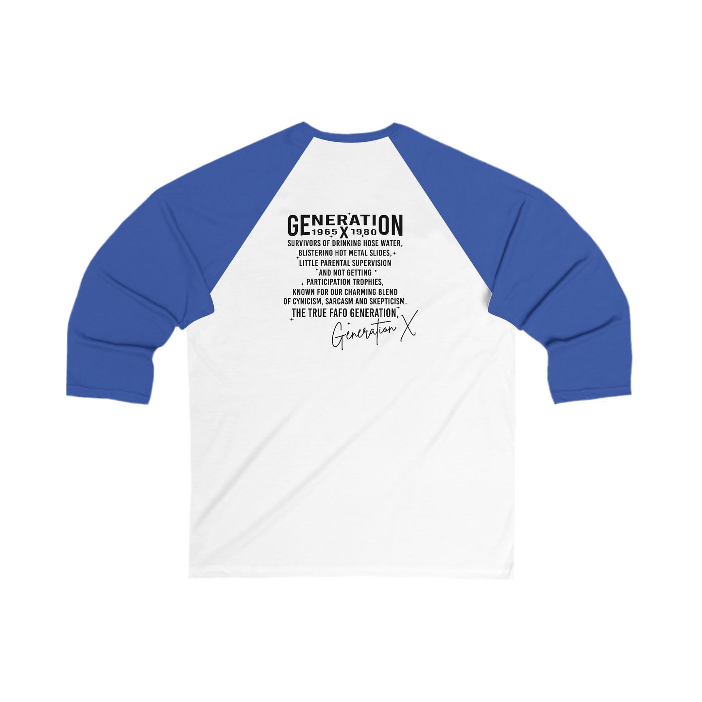 Gen - X Unisex Baseball Tee, Retro Style Shirt, Vintage-Inspired Apparel, Unique Graphic Tee, Nostalgic Fashion