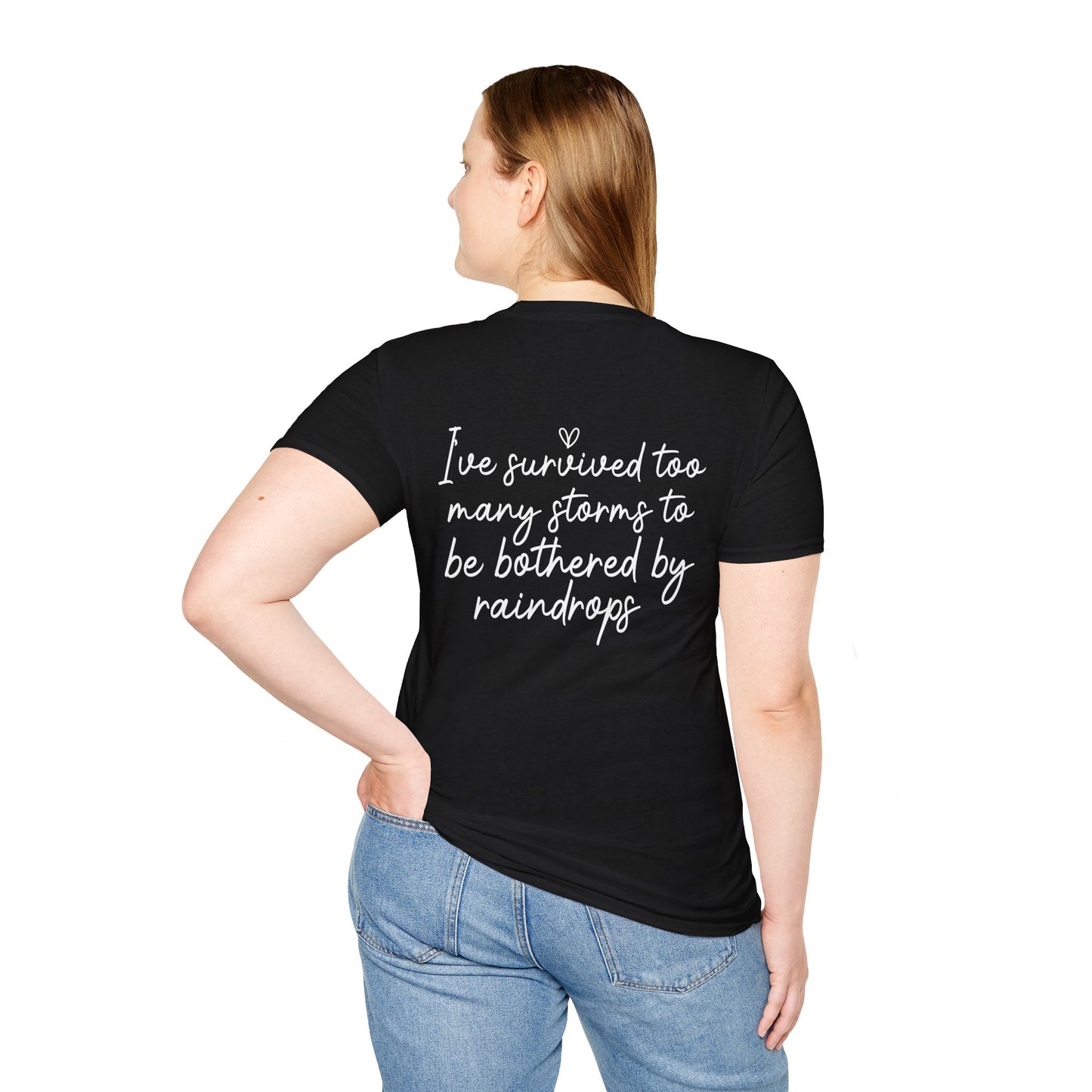 Stronger Than The Storm Tee — Inspirational Faith Graphic T-Shirt