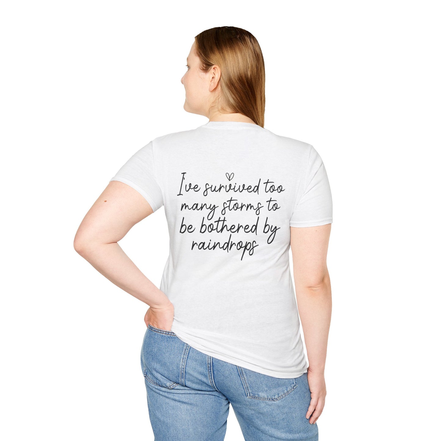 Stronger Than The Storm Tee — Inspirational Faith Graphic T-Shirt