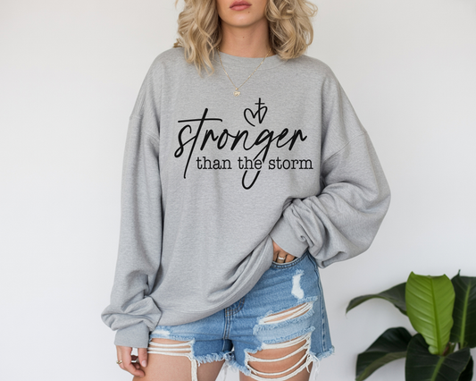 "Stronger Than the Storm" Long Sleeve Tee - Unisex Shirt, Perfect Gift for Friends, Casual Wear, Cozy Apparel, Everyday Comfort