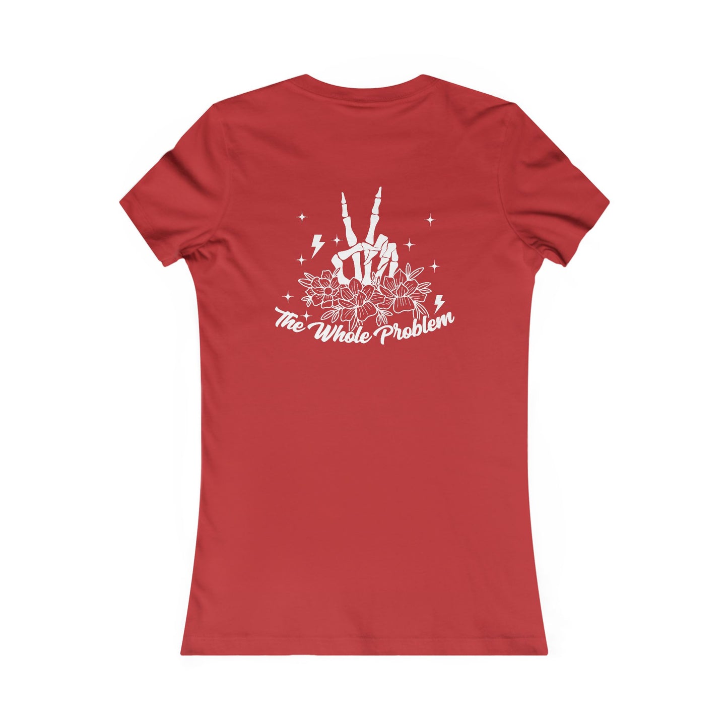 Women's Tee - Funny Quote 'Don't be Part of the Problem, be the Whole Problem' with Skull and Peace Sign Design