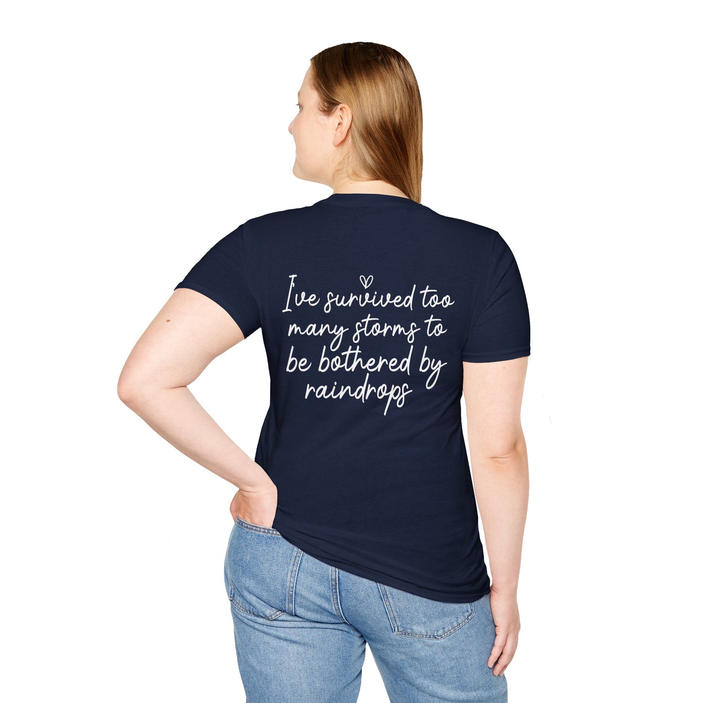 Stronger Than The Storm Tee — Inspirational Faith Graphic T-Shirt
