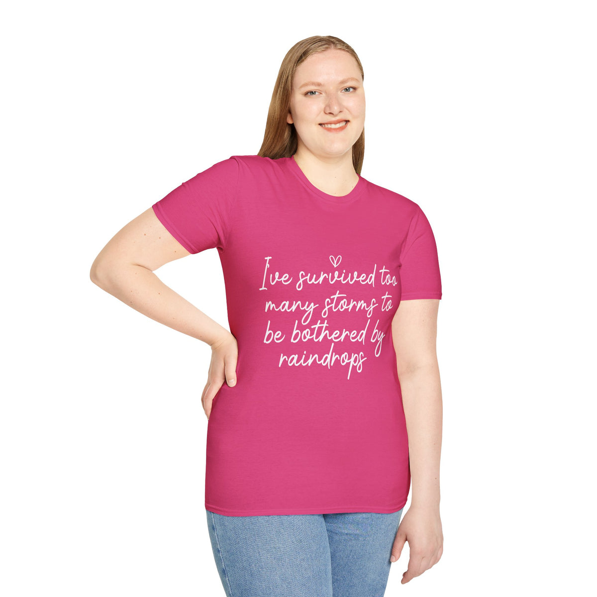 "I've Survived Too Many Storms" Comfort Tee - Inspirational Quote T-Shirt