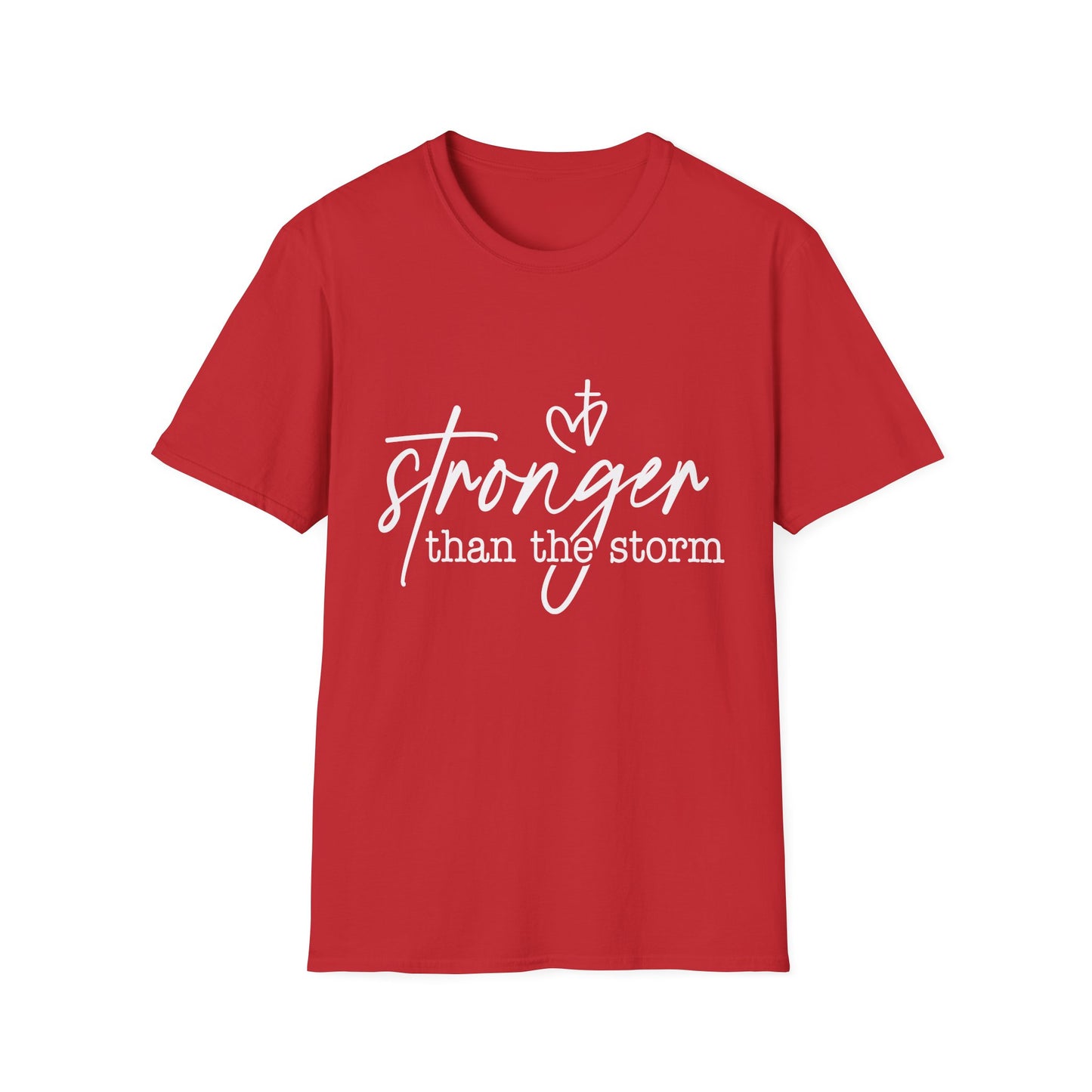 Stronger Than The Storm Tee — Inspirational Faith Graphic T-Shirt
