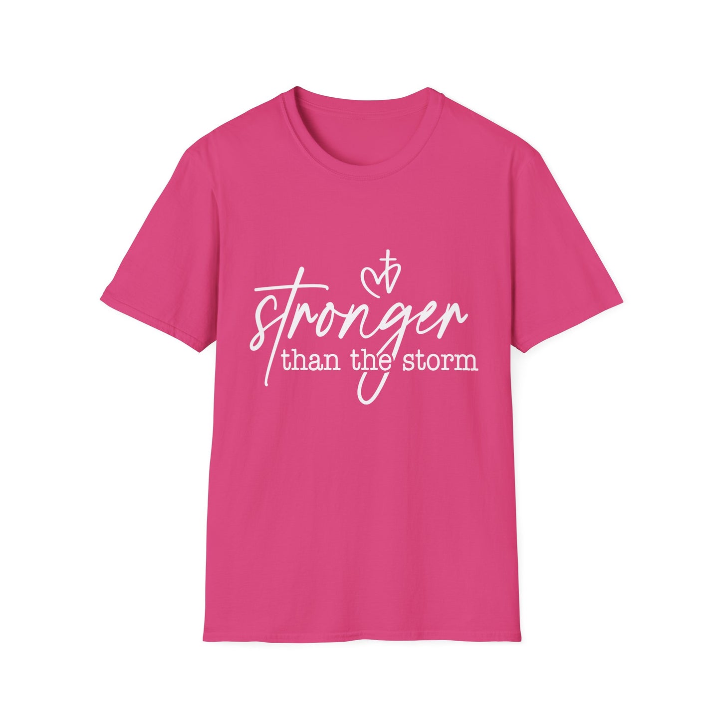 Stronger Than The Storm Tee — Inspirational Faith Graphic T-Shirt