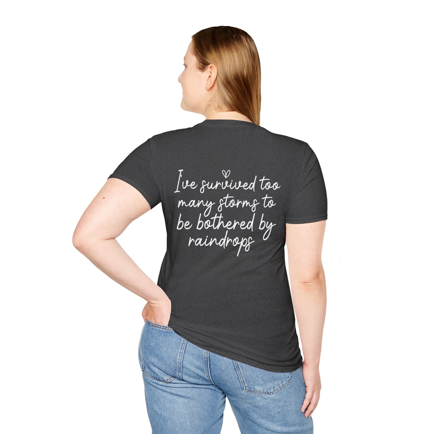 Stronger Than The Storm Tee — Inspirational Faith Graphic T-Shirt