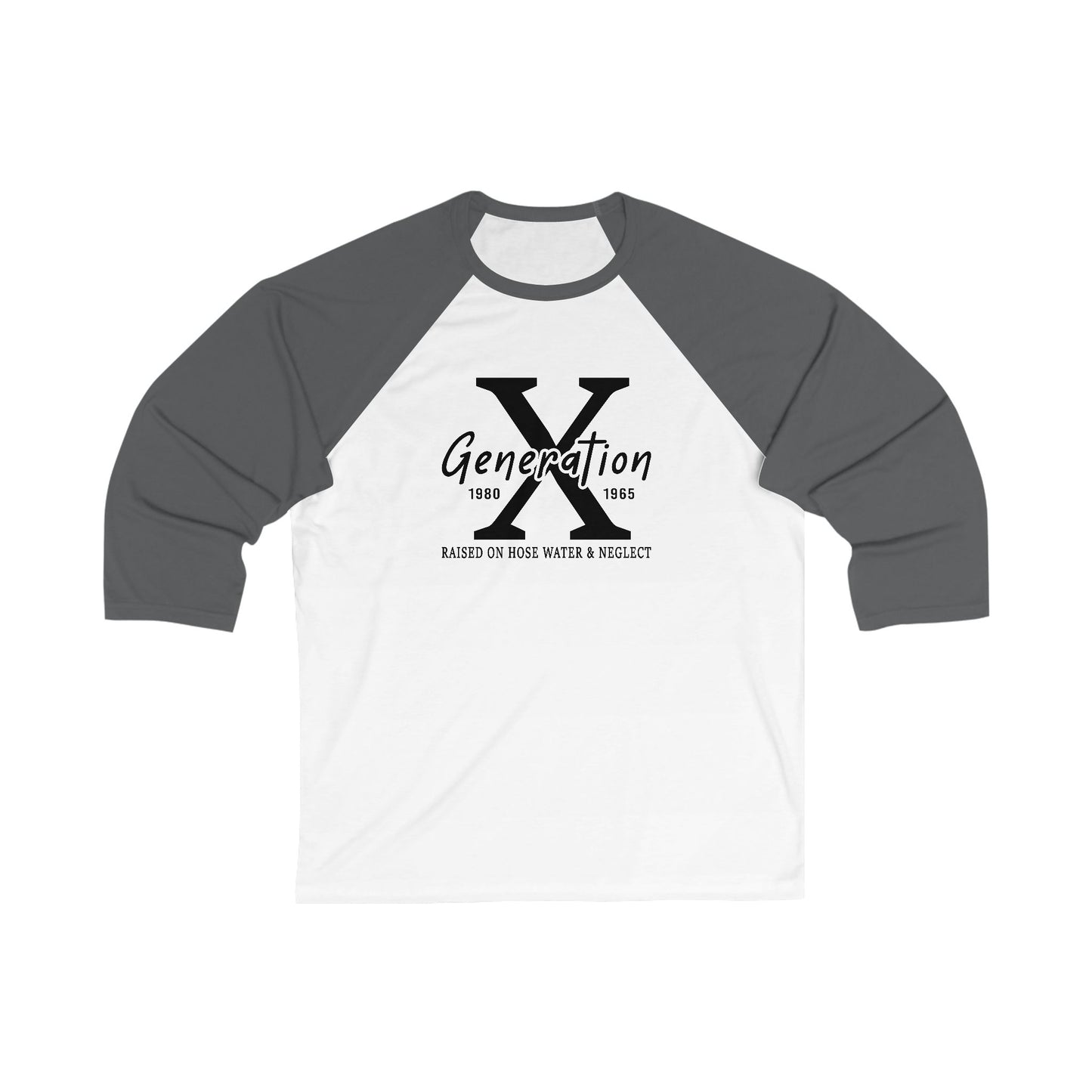 Gen - X Unisex Baseball Tee, Retro Style Shirt, Vintage-Inspired Apparel, Unique Graphic Tee, Nostalgic Fashion