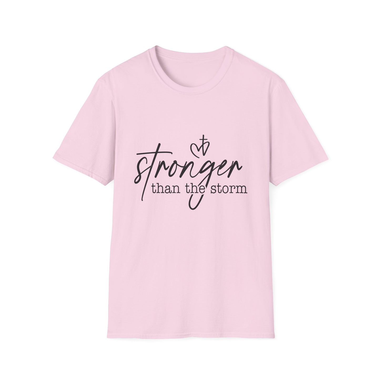 Stronger Than The Storm Tee — Inspirational Faith Graphic T-Shirt