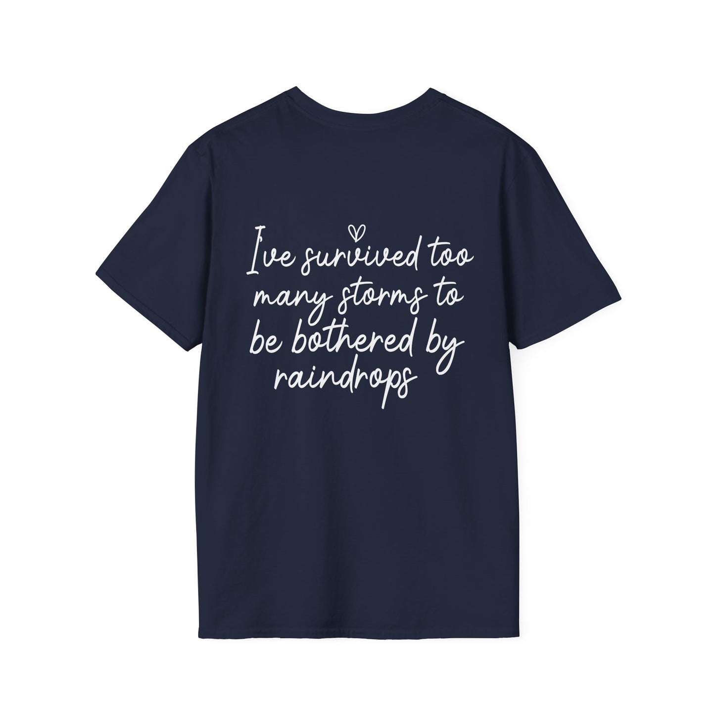 Stronger Than The Storm Tee — Inspirational Faith Graphic T-Shirt