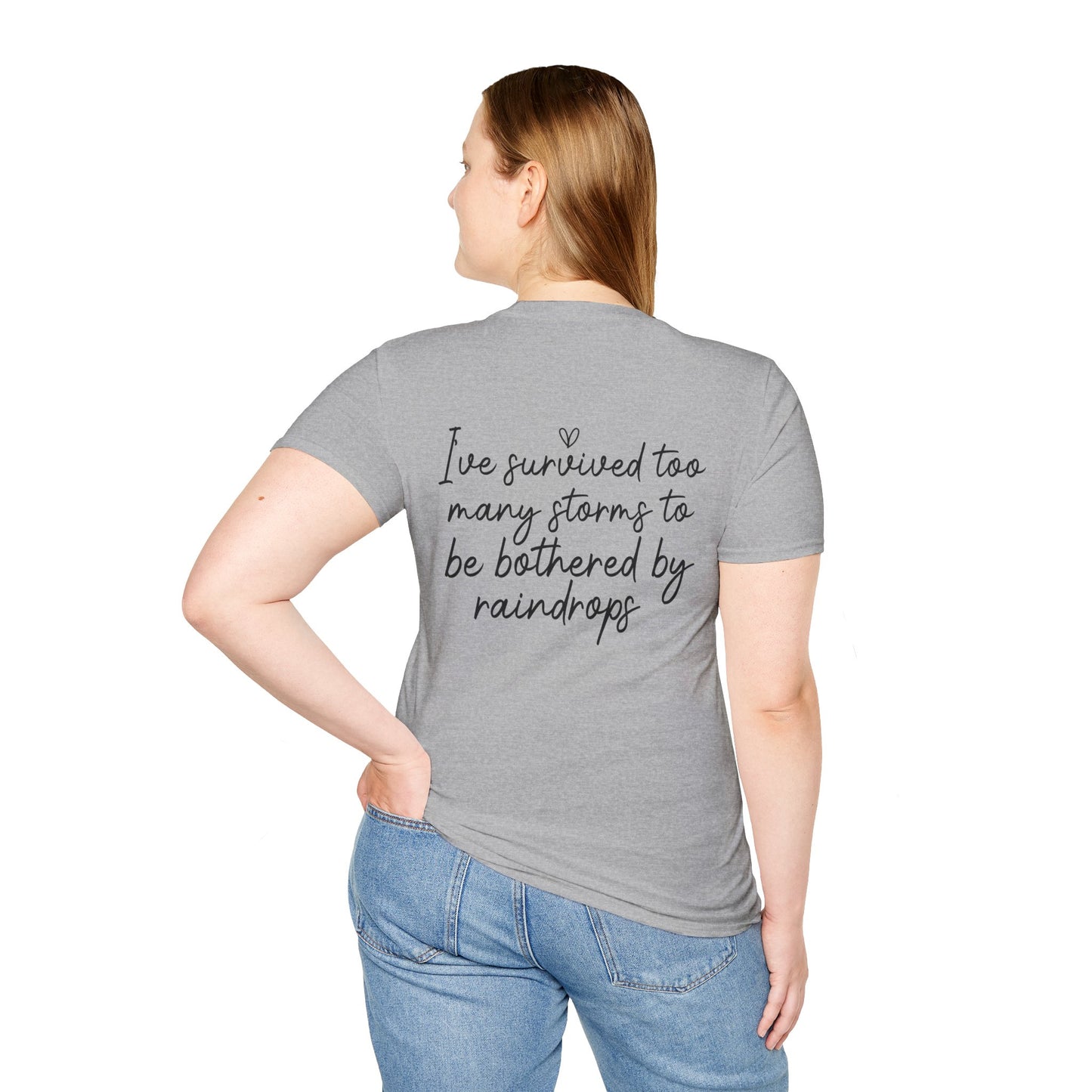 Stronger Than The Storm Tee — Inspirational Faith Graphic T-Shirt