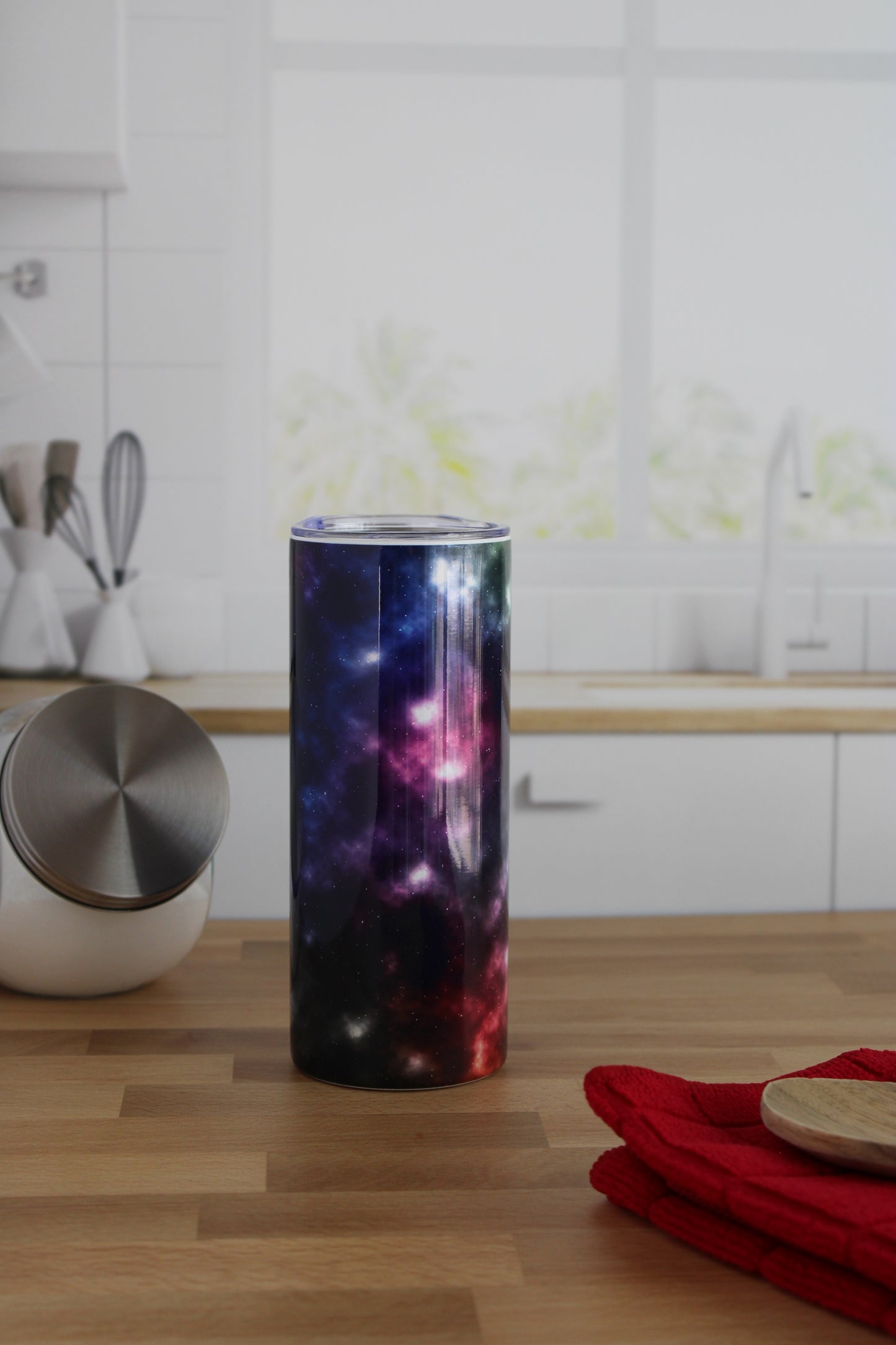 20 oz Skinny Stainless Tumbler (RTS) - Galaxy
