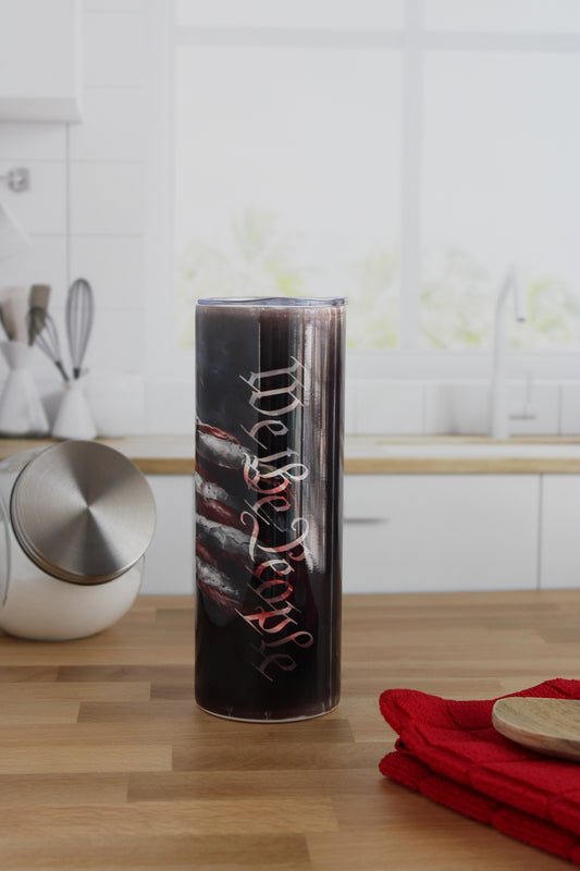 20 oz Skinny Stainless Tumbler (RTS) - We The People