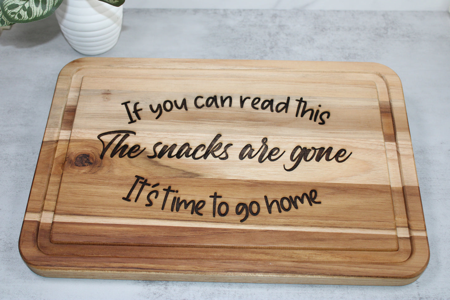 Laser Engraved Snack Board