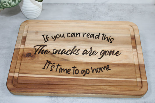 Laser Engraved Snack Board